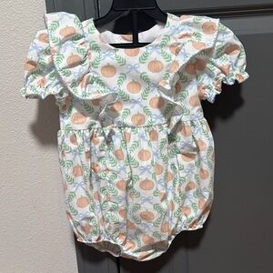 Classic Whimsy Pumpkin Print Baby Romper 24 month